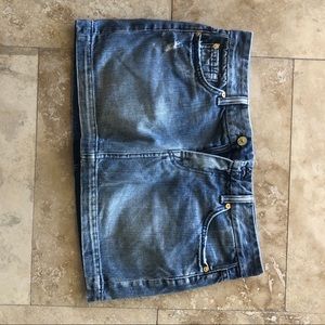 7 of all mankind Jean mini skirt. Like new.